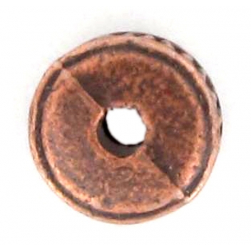 PM081C - 3660246115509 - MegaCrea - Perle rondelle métal Ø 8 mm Cuivré - 2