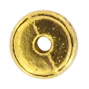 Perle rondelle métal Ø 8 mm Doré