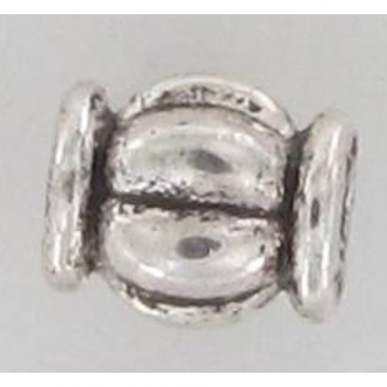 PM083A - 3660246051319 - MegaCrea - Perle métal 6 mm Argenté (lot de 10) - 2