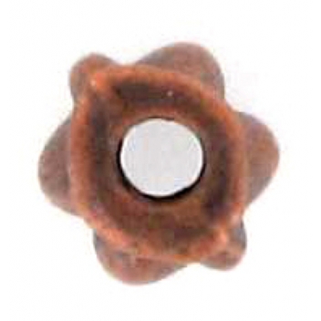 PM083C - 3660246002120 - MegaCrea - Perle métal 6 mm Cuivré (lot de 10)