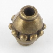 Perle métal toupie Ø8 mm Bronze