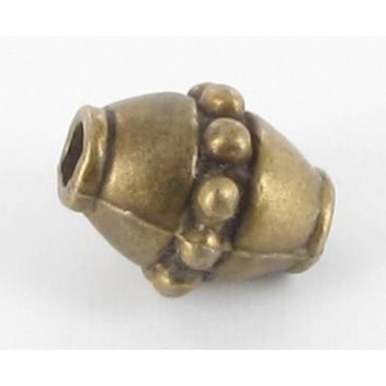 PM091B - 3660246115684 - MegaCrea - Perle métal toupie Ø8 mm Bronze