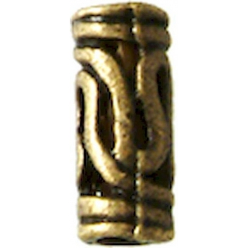 PM092B - 3660246115714 - MegaCrea - Perle métal tube 10 mm Bronze