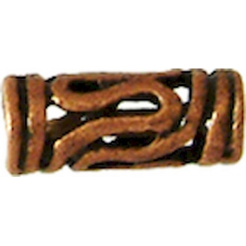 PM092C - 3660246115721 - MegaCrea - Perle métal tube 10 mm Cuivré