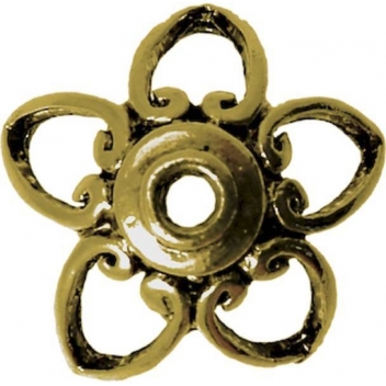 PM109B - 3660246116001 - MegaCrea - Coupelle métal fleur Ø 28 mm Bronze