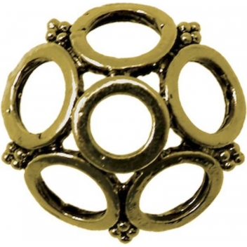 PM110B - 3660246116049 - MegaCrea - Coupelle métal ronde Ø 24 mm Bronze