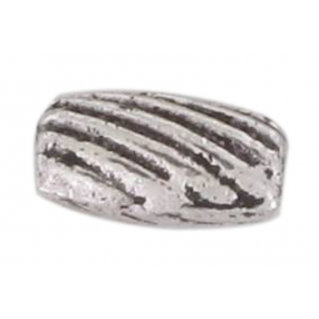 PM116A - 3660246116100 - MegaCrea - Perle métal grain de riz 7 mm Argenté (lot de 10) - 2