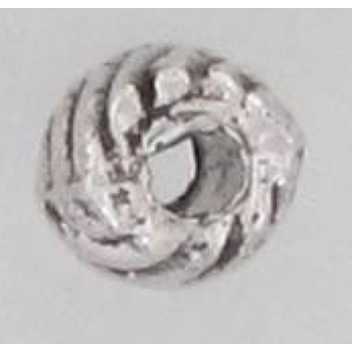 PM116A - 3660246116100 - MegaCrea - Perle métal grain de riz 7 mm Argenté (lot de 10)