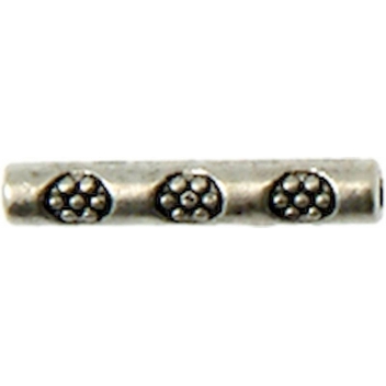 PM117A - 3660246116117 - MegaCrea - Perle métal tube Ø3 mm Argenté