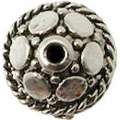 Perle métal ronde Ø 8 mm Argenté (10 pièces)