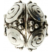 Perle métal ronde Ø 19 mm Argenté