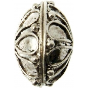 Perle métal ronde ogive Argenté