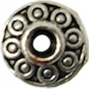 Perle rondelle métal Ø 7 mm Rond Argenté (lot de 10)