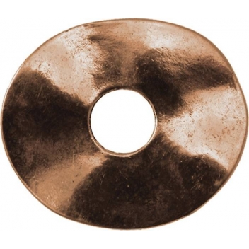 PM167C - 3660246812552 - MegaCrea - Anneau donut ovale métal 40x35 mm Cuivré
