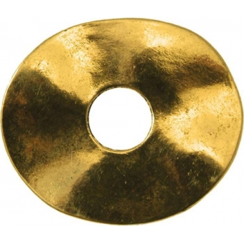 PM167D - 3660246820670 - MegaCrea - Anneau donut ovale métal 40x35 mm Doré