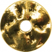 Anneau donut métal 23 mm Doré (10 pièces)