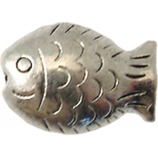 Perle métal poisson 14x10 mm Argenté