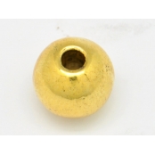 Perle métal ronde Ø 10 mm Doré