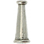 Perle métal cône 16x6 mm Argenté