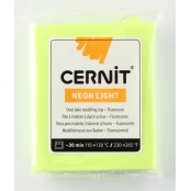 Pâte Cernit Néon 56 g Jaune (700)