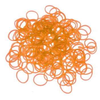8616 - 3700982210172 - Loom - 200 élastiques Loom phosphorescent Orange