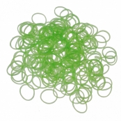 200 élastiques Loom phosphorescent vert