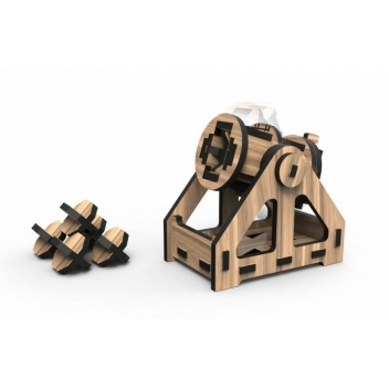 WOO1003 - 9120064190033 - WoodHeroes - Maquette en bois articulé Bombarde