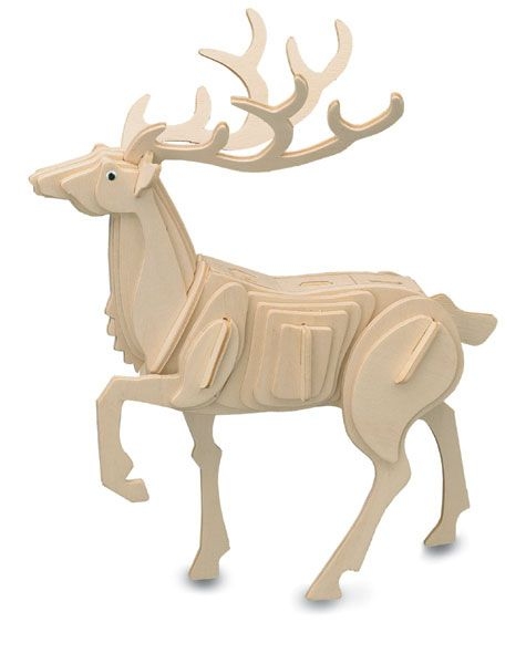 Maquette En Bois Cerf Quay Puzzle 3d Activites Manuelles Enfant