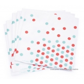 Serviettes Confettis 33cm 20 pièces