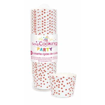 242 - 3700392402426 - Scrapcooking Party - Caissettes de cuisson rigide Etoiles 25 p.