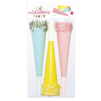 486 - 3700392404864 - Scrapcooking Party - Trompettes froufrou 6 pièces