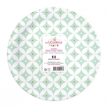 213 - 3700392402136 - Scrapcooking Party - Assiettes Rosace 8 pièces