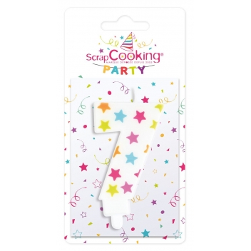 387 - 3700392403874 - Scrapcooking Party - Bougie d\'anniversaire numéro 7