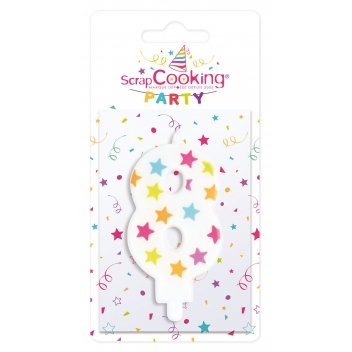 388 - 3700392403881 - Scrapcooking Party - Bougie d'anniversaire numéro 8