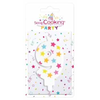 389 - 3700392403898 - Scrapcooking Party - Bougie d\'anniversaire numéro 9