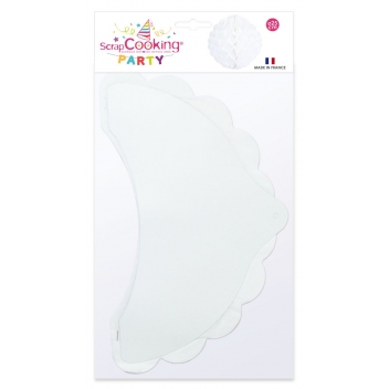 292 - 3700392402921 - Scrapcooking Party - Boule alvéolée Blanc Ø 25 cm