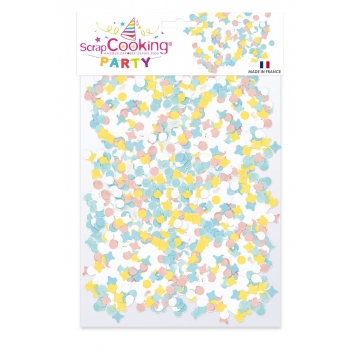 434 - 3700392404345 - Scrapcooking Party - Petits confettis Multicolores 100g