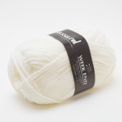 Laine à tricoter Week End 1200 Blanc 50% Laine