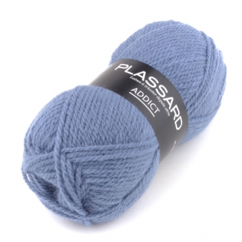 ADDICT-22 - 3660779011149 - Plassard - Laine Plassard Addict 22 Bleu Moyen