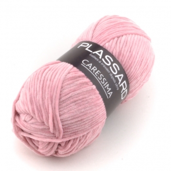 CARESSIMA-30 - 3660779011378 - Plassard - Pelote de laine velour Caressima 30 Rose Pale