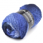 Laine idéale pour faire un châle Mandala 03 Bleu Moyen Multicolore