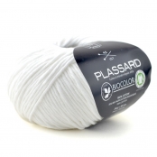 Fil d'été à tricoter BioColor 01 Blanc 100% coton bio