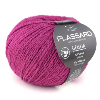 GEISHA-32 - 3660779016304 - Plassard - Fil d'été tricot et crochet Geisha 32 Rose 100% soie