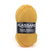 Laine Pull Tradi-Merino Plassard 43 Jaune moutarde