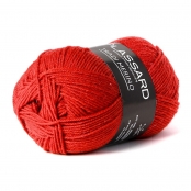 Laine Pull Tradi-Merino Plassard 60 Rouge