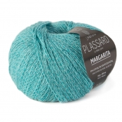 Fil d'été coton métalisé Margarita Bleu turquoise 21