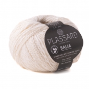 Fil crochet et tricot d'été Plassard : Balia Blanc Cassé 02