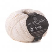 Fil crochet et tricot d\'été Plassard : Balia Blanc Cassé 02