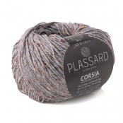 Fil crochet et tricot d'été tweedé : Corsia Gris Moyen 11