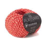 Fil crochet et tricot d'été bicolore 100% coton : Desirada Corail 50